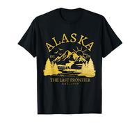 Alaska The Last Frontier Vintage Souvenir T-Shirt