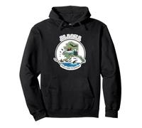 Alaska The Last Frontier Wildlife Adventure Art Pullover Hoodie