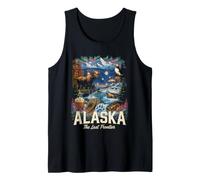 Alaska The Last Frontier Wildlife Nature Scene Tank Top