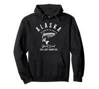 Alaska Trout Salmon Fishing Vintage Souvenir Pullover Hoodie