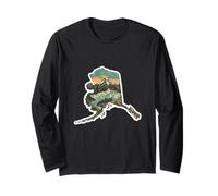 Alaska Tundra North Untamed Lands Wild Travel Mountains Long Sleeve T-Shirt