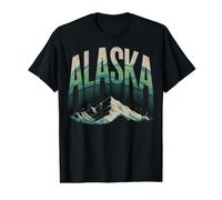Alaska Us State Amerika Mountain Nature Value Graphic T-Shirt