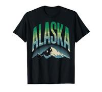 Alaska Us State Amerika Mountain Nature Value Graphic T-Shirt