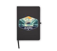 Alaska USA Travel Souvenir Notebook, Blank Pages, Faux Leather Cover, Planner, Journal, Workbook