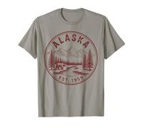 Alaska, Vintage Design, Established 1959, Mountain Bear T-Shirt