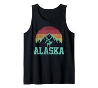 Alaska Vintage Moose Outdoor Nature Hiking Souvenir Gift Tank Top