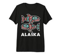Alaska Whale Northwest Coast Native Premium T-Shirt