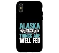 Alaska Where the Wild Things Are Well Fed Alaska Case for iPhone X/XS