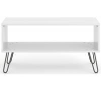 Alaska White Coffee Table with Hairpin Legs