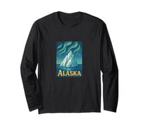 Alaska Wilderness Retro Northern Adventure Midnight Sun Long Sleeve T-Shirt