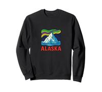 Alaska Wilderness Retro Northern Adventure Midnight Sun Sweatshirt
