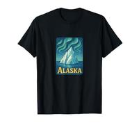 Alaska Wilderness Retro Northern Adventure Midnight Sun T-Shirt