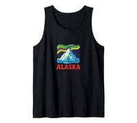 Alaska Wilderness Retro Northern Adventure Midnight Sun Tank Top