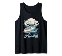Alaska Wildlife Nature Spirit Silhouette Graphic Tank Top