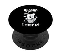 Alaska Winter Mountain Alaska Is Calling Funny Alaska PopSockets Swappable PopGrip