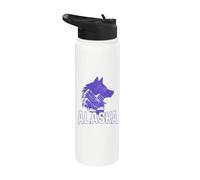 Alaska Wolf The Last Frontier Vintage Souvenir Stainless Steel Insulated Water Bottle