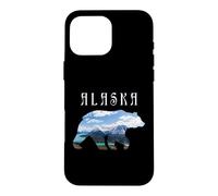 Alaskan Bear With Lake And Mountain Alaska Case for iPhone 16 Pro Max