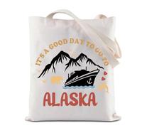 Alaskan Cruise Tote Bag It's A Good Day To Go To Alaska Trip Reusable Grocery Shopping Bag Alaskan Vacation Gift (Alaska Tote)