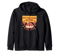 Alaskan King Crab Fisherman Red King Crabs Matter Zip Hoodie