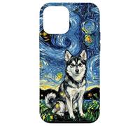 Alaskan Klee Kai Starry Night Cute Dog Lover Artwork Case for iPhone 12 mini