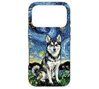 Alaskan Klee Kai Starry Night Cute Dog Lover Artwork Case for iPhone 17 Pro