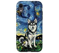 Alaskan Klee Kai Starry Night Cute Dog Lover Artwork Case for iPhone XR