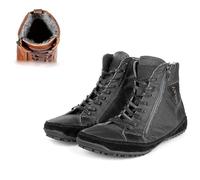 Alaskan Magic Shoes, Magic Shoes Alaskan, Winter boots, Non-Slip & Water-Resistant Winter Barefoot Shoes Mens, Leather Fleece-Lined Snow Boots,Winter Dress Shoes, Minimal boots (Black, 37)
