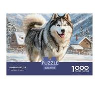 Alaskan Malamute 1000 Piece Adults Puzzle Kids Age Games Gifts Birthday Animal Unique Gifts Decompression 70x50cm/1000pcs