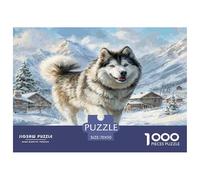 Alaskan Malamute 1000 Piece Jigsaw Puzzle Age 12+ for Fun Challenges Gift Giving 70x50cm/1000pcs