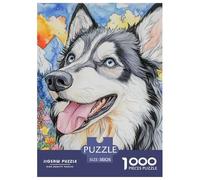 Alaskan Malamute 1000 Piece Jigsaw Puzzles for Adults And Kids Challenging Games Home Decors Premium Box Packaging 38x26cm/1000pcs