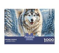 Alaskan Malamute 1000 Pieces Jigsaw Adults Game Challenging Creative Gift Women And Man Beautiful Decoration Jigsaw 38x26cm/1000pcs