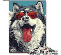Alaskan Malamute 1000 Pieces Jigsaw Puzzles for Adults And Teens, for Age 14+ Game Wall Decoration Unique Gifts for Birthday And Christmas (26x38cm)
