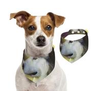 Alaskan Malamute Bokeh Pets Dogs Cute,Dog Bandanas Cotton Pet Scarf Adjustable Bibs for Pet,L
