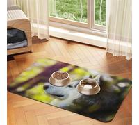 Alaskan Malamute Bokeh Pets Dogs Cute,Waterproof Pet Feeding Mat,PU Leather Placemats for Cat Dog Water Bowl,Food Mats,30x45cm
