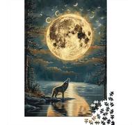 Alaskan Malamute Dog 1000 Pieces Puzzles Wooden Puzzle for Teenager Funny Jigsaw Puzzles 1000pcs (75x50cm)