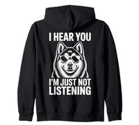 Alaskan Malamute Dog Funny Alaskan Malamute Zip Hoodie