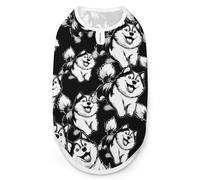 Alaskan Malamute Dog Running Dog And Cat Clothes Pet Summer Sleeveless T Shirt Basic Vest XL