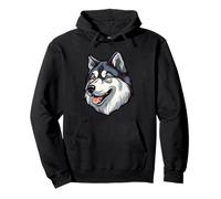 Alaskan Malamute Head Pullover Hoodie