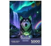 Alaskan Malamute Jigsaw Creative Suitable for Adults And Kids 1000 Piece Cute Pet Fun Challenging Unique Home Decor 70x50cm
