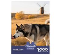 Alaskan Malamute Jigsaw Puzzle 1000 Pieces Gift Box Adults Challenging Fun Pet Dog Stress Relief Leisure 38x26cm/1000pcs