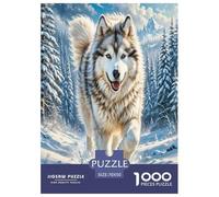 Alaskan Malamute Jigsaw Puzzles Puzzles for Adults Kids. 1000 Piece Great Gifts Challenge Toy Educational Games Home Decoration for Adults& Kids Age 14 Years Up 70x50cm/1000pcs