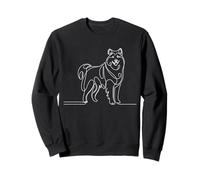 Alaskan Malamute Line Art Dog Sweatshirt