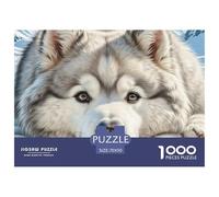 Alaskan Malamutejigsaw Puzzle Adult 1000 Pieces, Challenging Puzzle Games, Creative Christmas Toy Gifts for Boys/Girls, Adults And Kids Age 12+ 70x50cm/1000pcs
