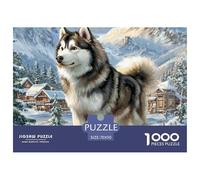 Alaskan Malamutejigsaw Puzzle Adult 1000 Pieces, Educational Puzzle Games, Unique Christmas Toy Gifts for Boys/Girls, Adults And Kids Age 14+ 70x50cm/1000pcs