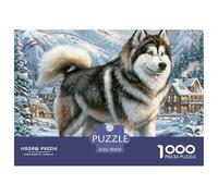 Alaskan Malamutejigsaw Puzzle Adult 1000 Pieces, Educational Puzzle Games, Unique Christmas Toy Gifts for Boys/Girls, Adults And Kids Age 14+ 70x50cm/1000pcs