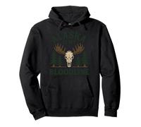 Alaskan Wilderness Pride Last Frontier Moose Bear Paw Pullover Hoodie