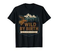 Alaskan Wilderness Pride Last Frontier Moose Bear Paw T-Shirt