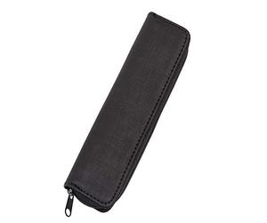 Alassio 2731 - Pen Case Made of Polyester, Case in Black, Pen Case Approx. 17 x 5 x 2 cm, Compact Fabric case with Pen Loops for 2 Writing Instruments