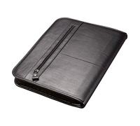 Alassio Limone leather writing case 36 cm black