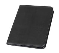 Alassio 30067 - Zipped Folder DIN A4 Lorenzo Writing Case in Black Organiser Folder Approx. 34 x 25 cm, Conference Folder with pad, Slip Pockets, Pen Loop and 4 Business Card Slots